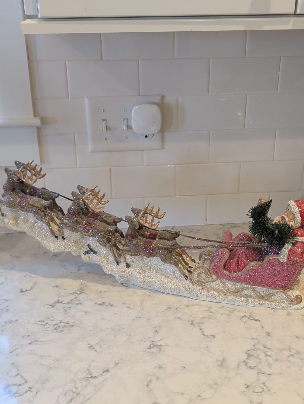 Resin Santa Sleigh